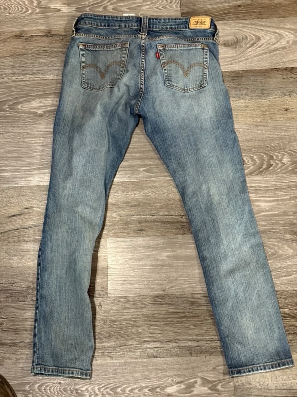 Levi's LOW RISE Blue Straight-Leg Jeans